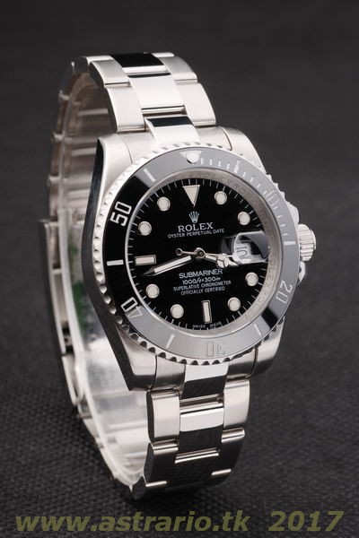 Replica Rolex SUBMARINER DATE BLACK DIAL 116610LN - Ø40mm